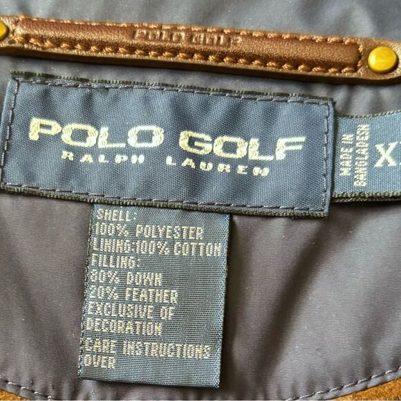 Ralph Lauren Polo Golf Diamond Goose Down Quilted Vest  in Navy Size XL / NWOT - Picture 5 of 9